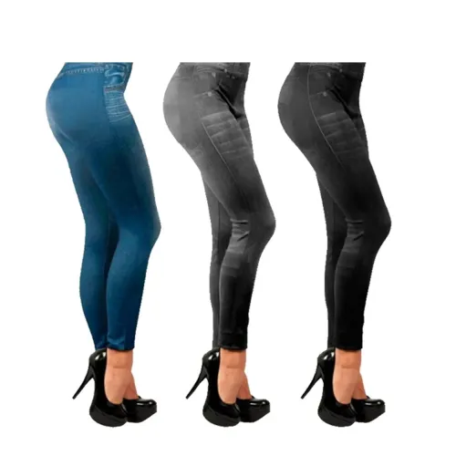 Корректирующие брюки джинсы Джеггинсы Slim` N Lift Caresse Jeans - фото 4