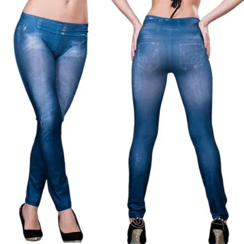 Корректирующие брюки джинсы Джеггинсы Slim` N Lift Caresse Jeans - фото 3
