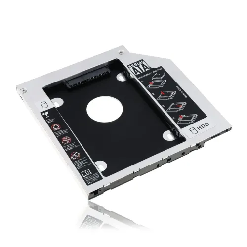 Адаптер для заміни DVD-привода на HDD/SSD диск GemBird, низькопрофільний OptiBay 2.5'', 9.5/12.7 мм, SATA/mSATA - фото 14