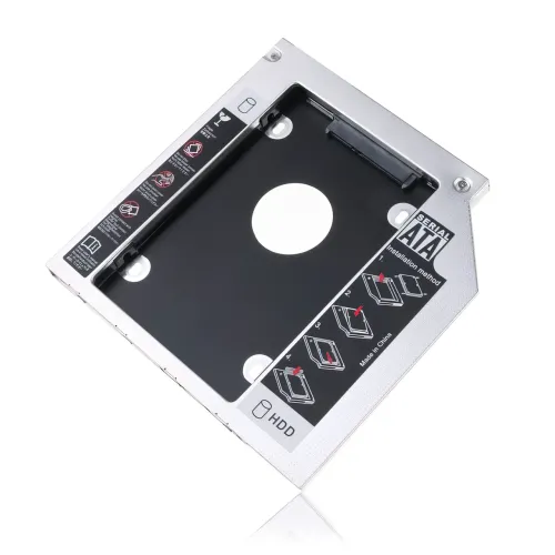 Адаптер для заміни DVD-привода на HDD/SSD диск GemBird, низькопрофільний OptiBay 2.5'', 9.5/12.7 мм, SATA/mSATA - фото 15