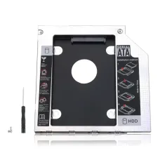 Адаптер для заміни DVD-привода на HDD/SSD диск GemBird, низькопрофільний OptiBay 2.5'', 9.5/12.7 мм, SATA/mSATA