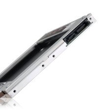 Адаптер для заміни DVD-привода на HDD/SSD диск GemBird, низькопрофільний OptiBay 2.5'', 9.5/12.7 мм, SATA/mSATA