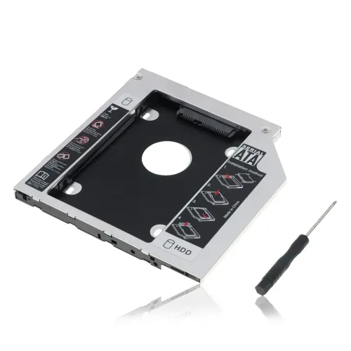 Адаптер для замены DVD-привода на HDD/SSD диск GemBird, низкопрофильный OptiBay 2.5'', 9.5/12.7 мм, SATA/mSATA - фото 2