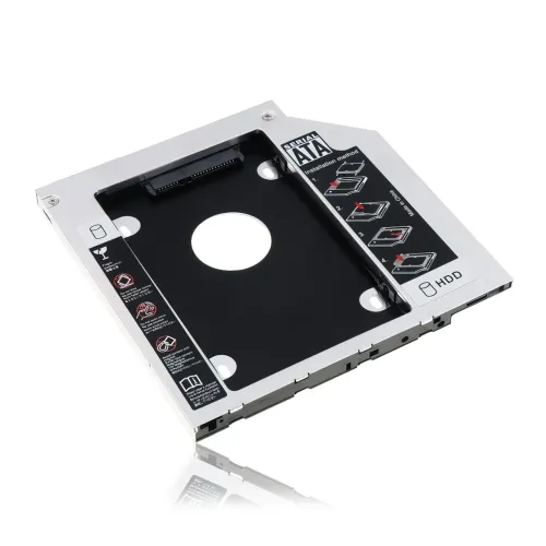Адаптер для замены DVD-привода на HDD/SSD диск GemBird, низкопрофильный OptiBay 2.5'', 9.5/12.7 мм, SATA/mSATA - фото 3
