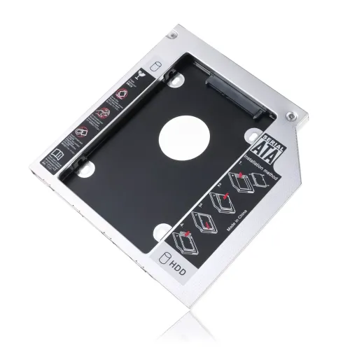 Адаптер для замены DVD-привода на HDD/SSD диск GemBird, низкопрофильный OptiBay 2.5'', 9.5/12.7 мм, SATA/mSATA - фото 4
