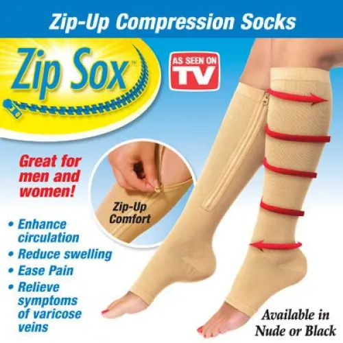 Лечебные компрессионные гольфы от варикоза Zip Sox - фото 4