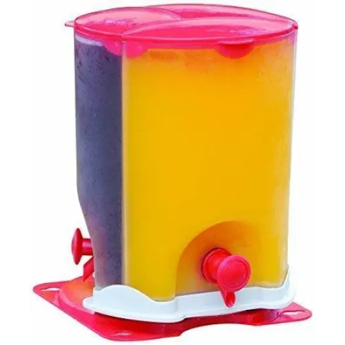 Диспенсер для холодных напитков Drink Dispenser 3 Compartment трехсекционный вращающийся - фото 5