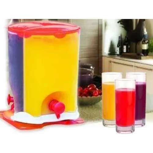 Диспенсер для холодных напитков Drink Dispenser 3 Compartment трехсекционный вращающийся - фото 6