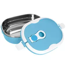 Вакуумний термо ланч бокс для їжі BENTO 900мл синій