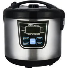Мультиварка з функцією пароварки Opera Digital OD-166 Cooking Pro, 120 рецептів, 12 програм, 1500 Вт, срібло