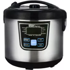 Мультиварка з функцією пароварки Opera Digital OD-166 Cooking Pro, 120 рецептів, 12 програм, 1500 Вт, срібло