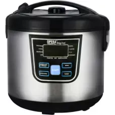 Мультиварка с функцией пароварки Opera Digital OD-166 Cooking Pro, 120 рецептов, 12 программ, 1500 Вт, серебро