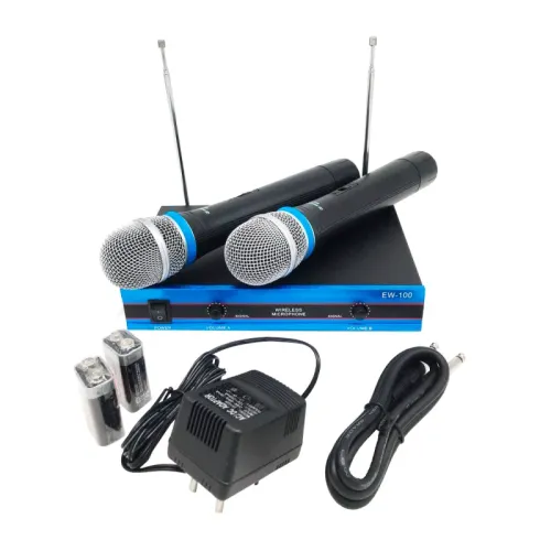 Беспроводной комплект из 2-х микрофонов Wireless DM EW-100 радиосистема - фото 2