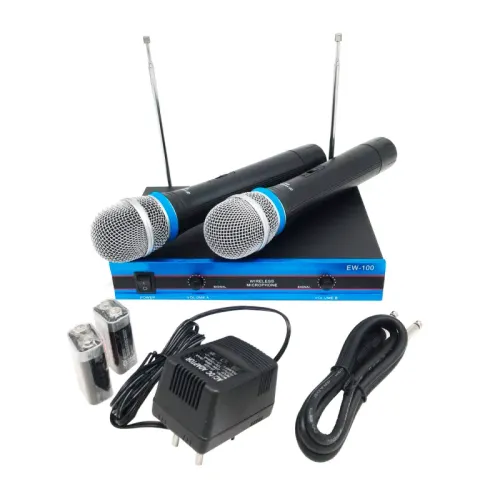 Беспроводной комплект из 2-х микрофонов Wireless DM EW-100 радиосистема - фото 2