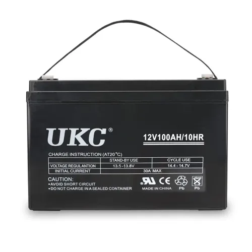 Аккумулятор гелевый UKC 12V100AH/10HR, до 12 лет службы, с емкостью 100 Ач, 12 В - фото 2