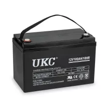 Акумулятор гелевий UKC 12V100AH/10HR, до 12 років експлуатації, з ємністю 100 А·год, 12 В