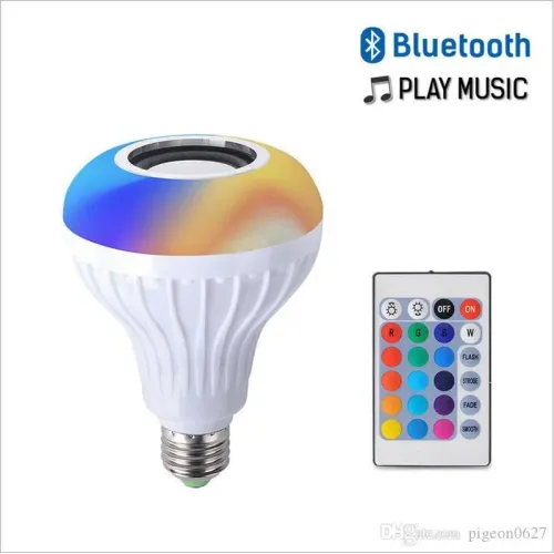 Bluetooth лампочка з динаміком і пультом дистанційного керування Buble Lamp (лампа колонка Е27) - фото 4