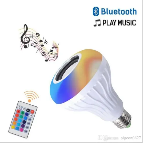 Bluetooth лампочка з динаміком і пультом дистанційного керування Buble Lamp (лампа колонка Е27) - фото 3