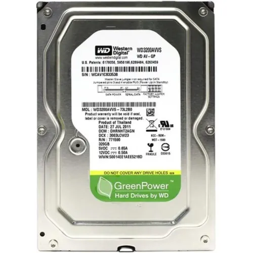 Жесткий диск для камер видеонаблюдения HDD SATA || Western Digital 320 GB WD 7200rpm 8MB AV-GP