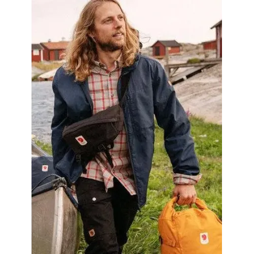 Шведська сумка на пояс Fjällräven Ulvö Hip Pack Medium Original бананка, унісекс, різні кольори (Peacock emerald) Смарагд - фото 4