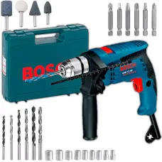Ударний дриль BOSCH GSB 13 RE ЗВП Professional, кейс із набором інструменту в комплекті
