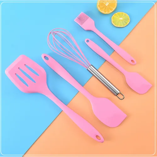 Набір із 5 предметів для кухні USA EASY Kitchen silicone set, силіконові лопатки - фото 6