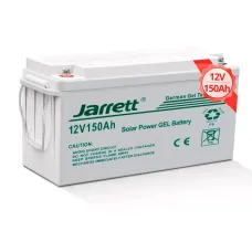 Гелевий акумулятор Jarrett GEL Battery 150 Ah 12V, офіційний, для solar панелей 6FM150