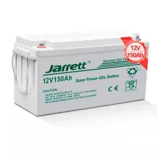 Гелевий акумулятор Jarrett GEL Battery 150 Ah 12V, офіційний, для solar панелей 6FM150