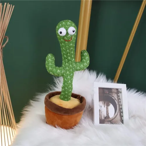 Великий танцюючий кактус LOL Cactus 32 см, повторюша, 120 мелодій, на батарейках - фото 2