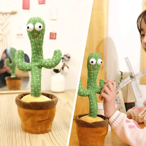 Великий танцюючий кактус LOL Cactus 32 см, повторюша, 120 мелодій, на батарейках - фото 4