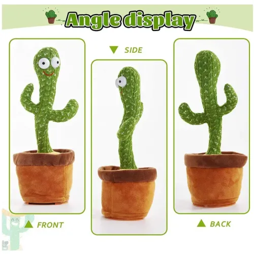 Великий танцюючий кактус LOL Cactus 32 см, повторюша, 120 мелодій, на батарейках - фото 6