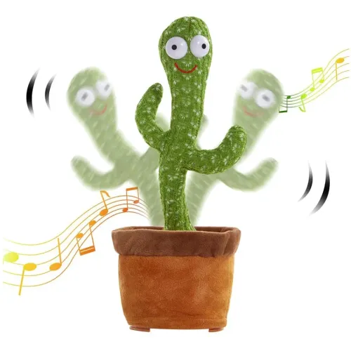 Великий танцюючий кактус LOL Cactus 32 см, повторюша, 120 мелодій, на батарейках - фото 7