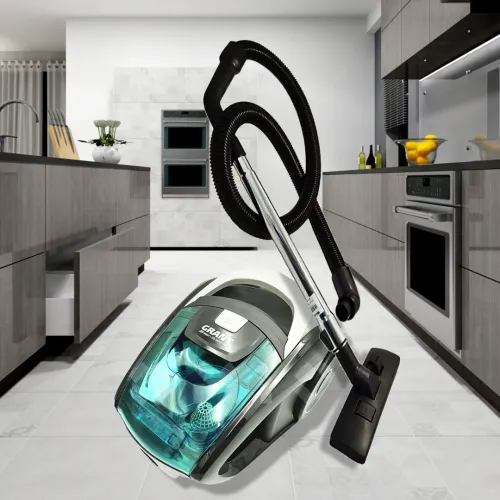 Пилосос для дому GRANT ROYAL BERG GT-1604 Блакитний (3000W) циклічний без мішка, Контейнерний для сухого прибирання