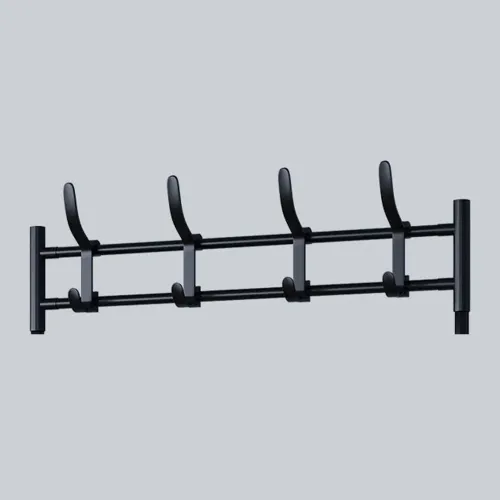 Вішалка для одягу чорна 4098 NEW SIMPLE FLOOR CLOTHES RACK SIZE 60x29. 5x151см - фото 6