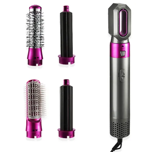 Мультистайлер 5 в 1 Hot Air Styler фен стайлер для завивки та випрямлення волосся з 5 насадками - фото 6