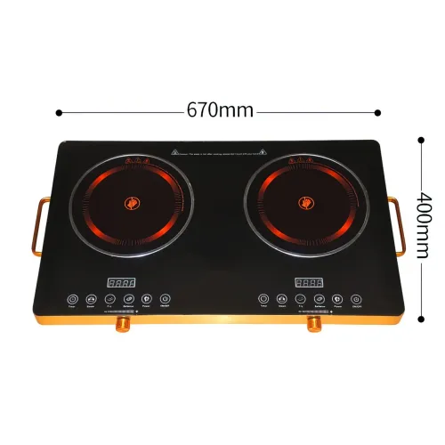 Індукційна плита Domotec MS 5881 інфрачервона на 2 конфорки, 3500 Вт - фото 9
