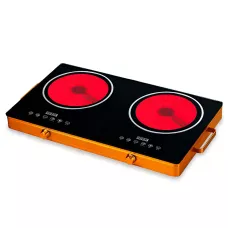 Индукционная плита Domotec MS 5881 инфракрасная на 2 конфорки, 3500 Вт