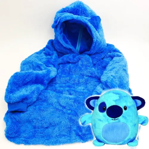 Дитяча іграшка-толстовка Huggle Pets Hoodie / Плед з капюшоном та рукавами 3 в 1 - фото 3