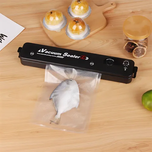 Вакуумний упаковщик для продуктів Vacuum Sealer – 90 Вт, -60 кПа, живлення 220 В, пластик, герметична упаковка - фото 7