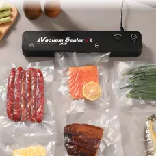 Вакуумний упаковщик для продуктів Vacuum Sealer – 90 Вт, -60 кПа, живлення 220 В, пластик, герметична упаковка