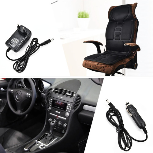 Массажная накидка с подогревом Massage Seat Topper для дома и автомобиля - фото 4