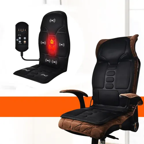 Массажная накидка с подогревом Massage Seat Topper для дома и автомобиля - фото 2