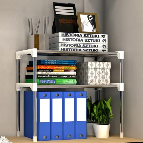 Полиця-стелаж для мікрохвильової печі Multifunctional storage rack 65x60x25 см - фото 3