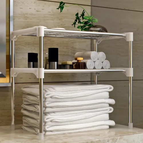 Полиця-стелаж для мікрохвильової печі Multifunctional storage rack 65x60x25 см - фото 4