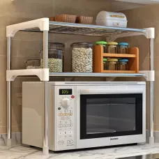 Полка-стеллаж для микроволновки Multifunctional storage rack 65x60x25 см