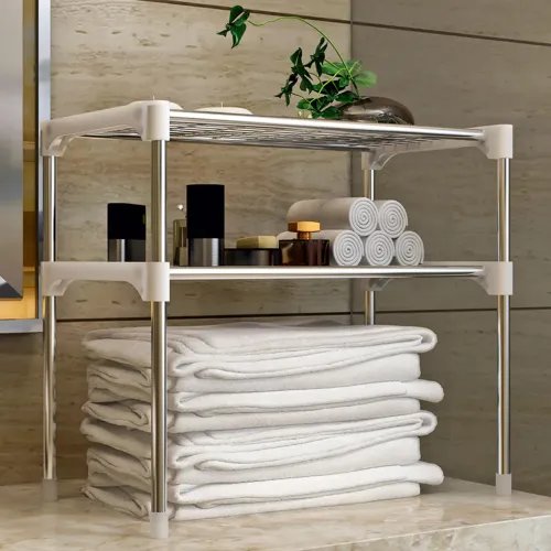 Полиця-стелаж для мікрохвильової печі Multifunctional storage rack 65x60x25 см - фото 4