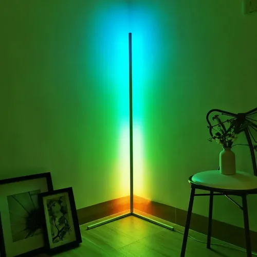 Угловой напольный RGB светодиодный LED торшер лампа с пультом управления 330+ световых эффектов - фото 5