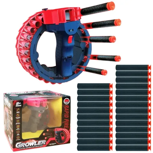 Іграшка кулемет акумуляторний іграшковий на 28 заряду Growler Electric Portable Soft Bullet - фото 6