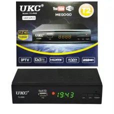 Тюнер DVB-T2 0968 metal з підтримкою WiFi адаптера (з екраном)