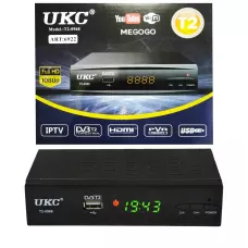 Тюнер DVB - T2 0968 metal с поддержкой WiFi адаптера (с экраном)